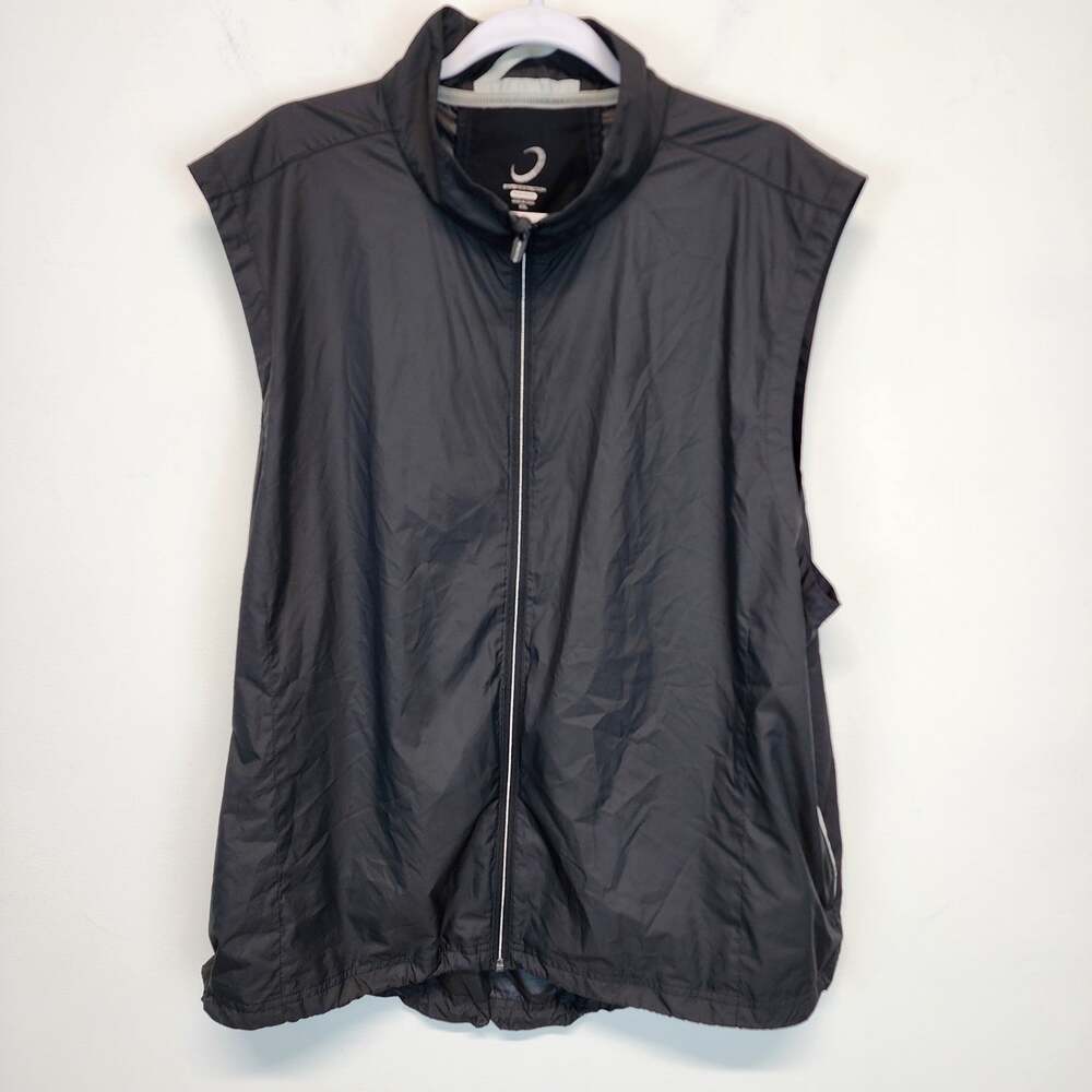 Zero Restriction Mens Windbreaker Vest XXL Black Lightweight Golf Pickleball